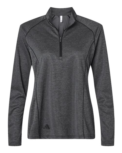 Adidas Ladies Space Dyed Quarter-Zip Pullover