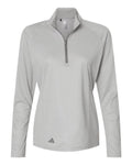 Adidas Ladies Space Dyed Quarter-Zip Pullover