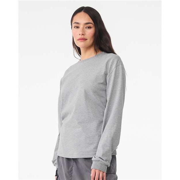 no-logo Bella+Canvas 6 oz. Heavyweight Long Sleeve Tee-Thread Logic-Thread Logic