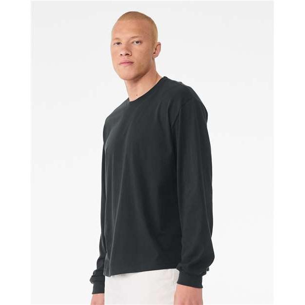 no-logo Bella+Canvas 6 oz. Heavyweight Long Sleeve Tee-Thread Logic-Thread Logic