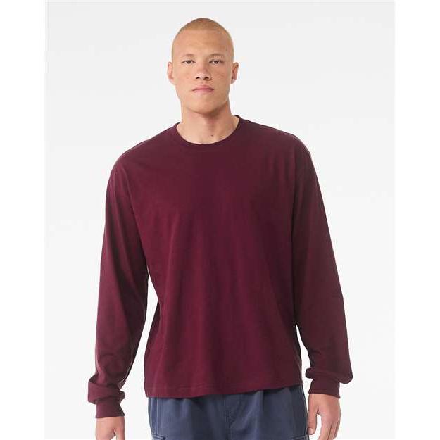 no-logo Bella+Canvas 6 oz. Heavyweight Long Sleeve Tee-Thread Logic-Thread Logic