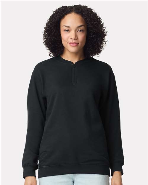 no-logo Gildan Softstyle Midweight 1/4 Zip Sweatshirt-Thread Logic-Thread Logic