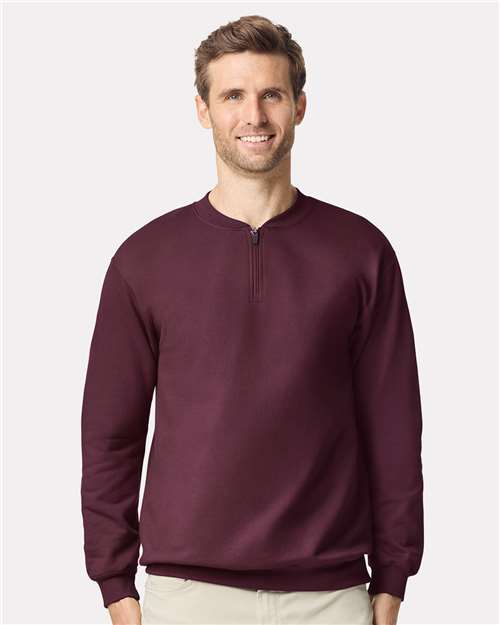 no-logo Gildan Softstyle Midweight 1/4 Zip Sweatshirt-Thread Logic-Thread Logic