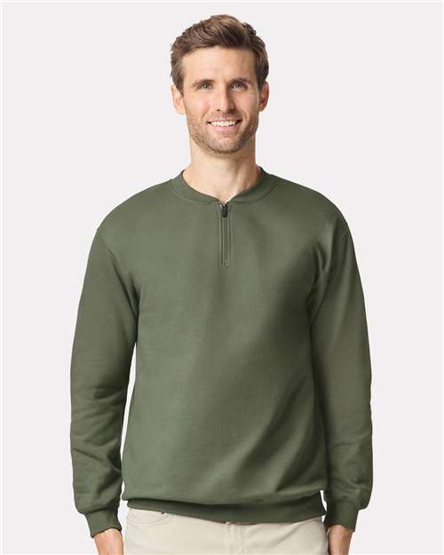 no-logo Gildan Softstyle Midweight 1/4 Zip Sweatshirt-Thread Logic-Thread Logic