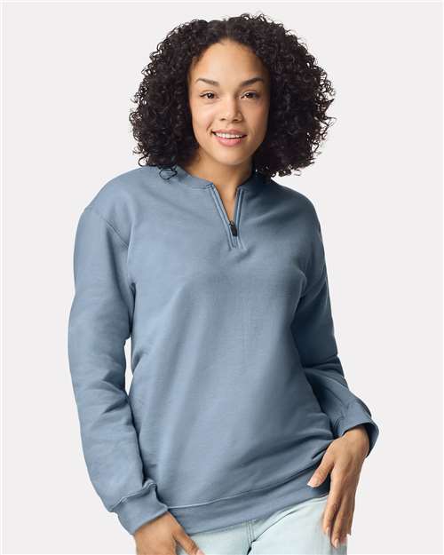 no-logo Gildan Softstyle Midweight 1/4 Zip Sweatshirt-Thread Logic-Thread Logic