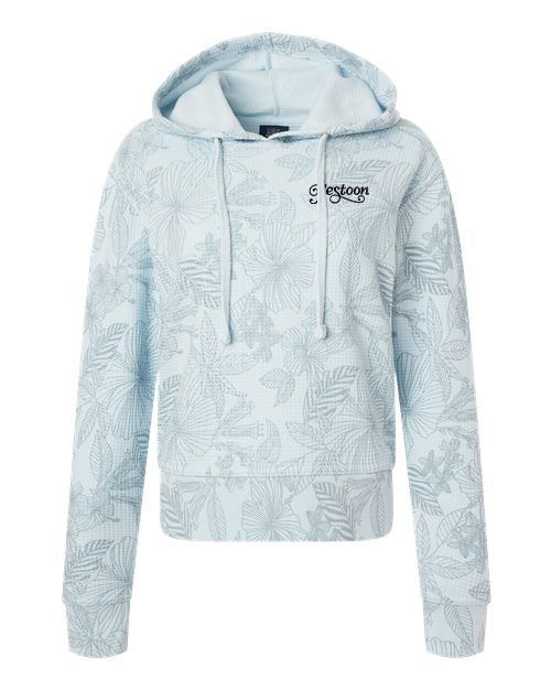 no-logo MV Sport Ladies Maddie Floral Print Hooded Sweatshirt-Thread Logic-Thread Logic