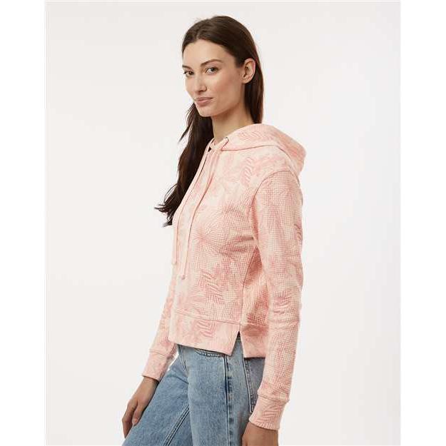 no-logo MV Sport Ladies Maddie Floral Print Hooded Sweatshirt-Thread Logic-Thread Logic