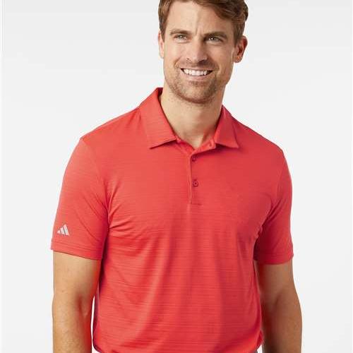 no-logo Adidas Textured Stripe Polo-Adidas-Thread Logic