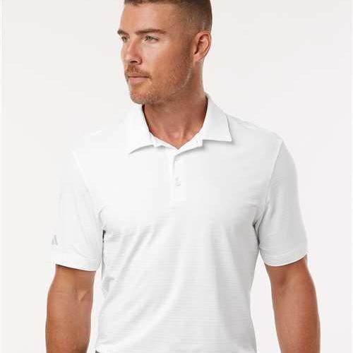 no-logo Adidas Textured Stripe Polo-Adidas-Thread Logic