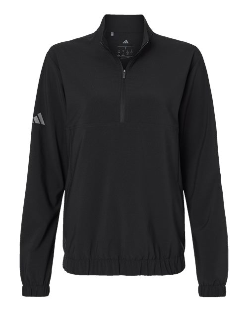 Adidas Ladies Woven Half-Zip Pullover