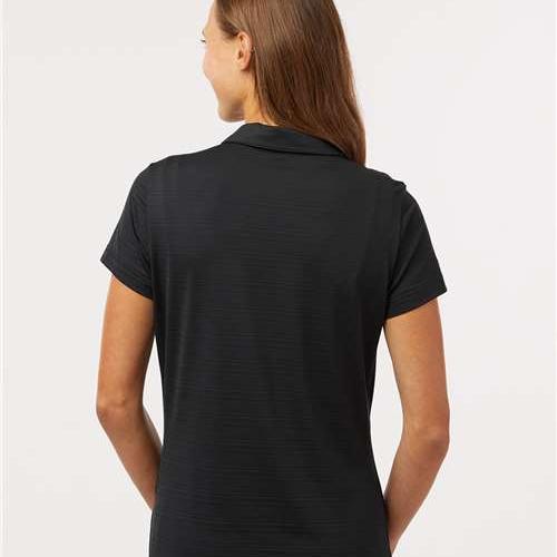 no-logo Adidas Ladies Textured Stripe Polo-Adidas-Thread Logic