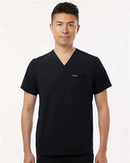 no-logo Jaanuu Platt 3-Pocket Scrub V-Neck Top-Thread Logic-Thread Logic