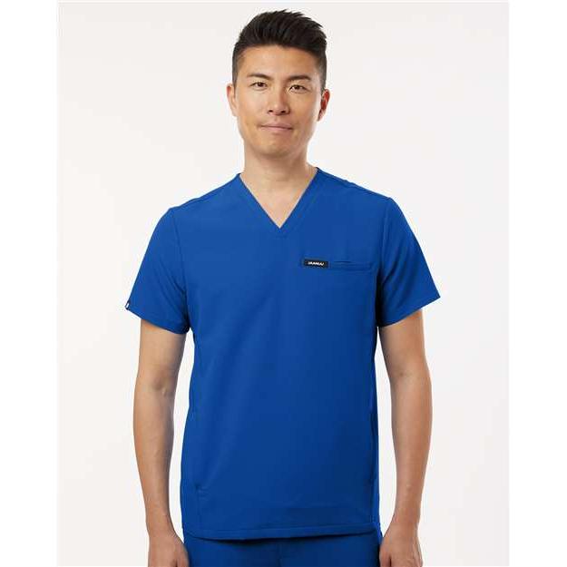 no-logo Jaanuu Platt 3-Pocket Scrub V-Neck Top-Thread Logic-Thread Logic
