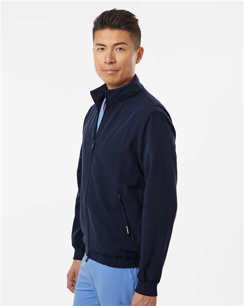 no-logo Jaanuu Wolfe Everyday Full-Zip 6-Pocket Scrub Jacket-Thread Logic-Thread Logic