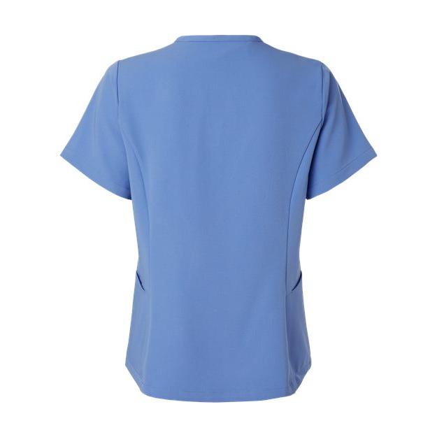 no-logo Jaanuu Ladies Calix Fit & Flare Scrub V-Neck Top-Thread Logic-Thread Logic
