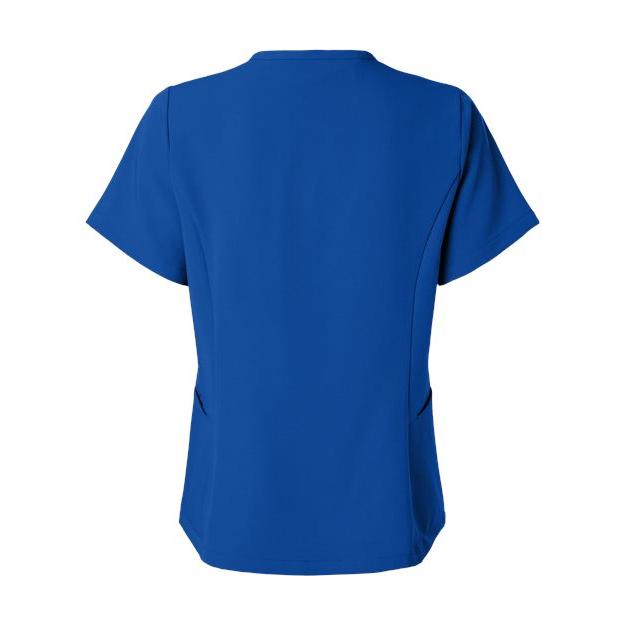 no-logo Jaanuu Ladies Calix Fit & Flare Scrub V-Neck Top-Thread Logic-Thread Logic