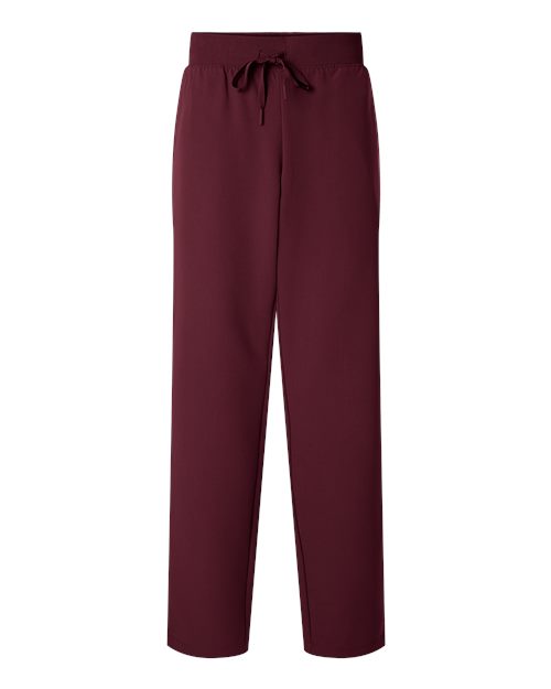 no-logo Jaanuu Ladies Xenos Essential Knit-Waist Scrub Pants (SOLD BLANK)-Jaanuu-Burgundy-XS-Thread Logic