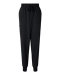 no-logo Jaanuu Ladies Silex Knit-Waist Scrub Joggers (SOLD BLANK)-Jaanuu-Black-XS-Thread Logic