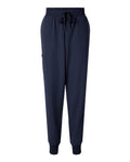 no-logo Jaanuu Ladies Silex Knit-Waist Scrub Joggers (SOLD BLANK)-Jaanuu-Midnight Navy-XS-Thread Logic