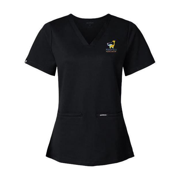 no-logo Jaanuu Ladies Cesi Ultrasoft Scrub V-Neck Top-Thread Logic-Thread Logic