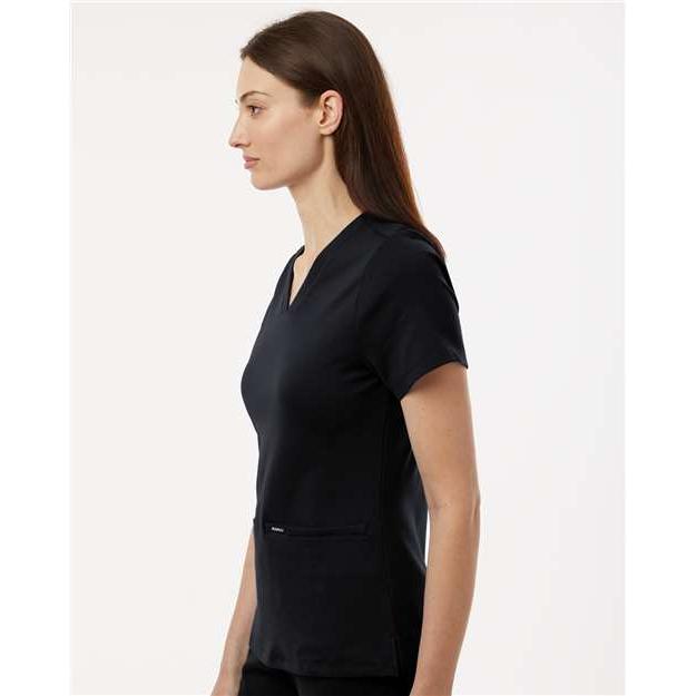 no-logo Jaanuu Ladies Cesi Ultrasoft Scrub V-Neck Top-Thread Logic-Thread Logic