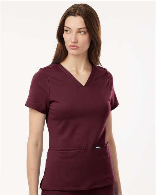 no-logo Jaanuu Ladies Cesi Ultrasoft Scrub V-Neck Top-Thread Logic-Thread Logic