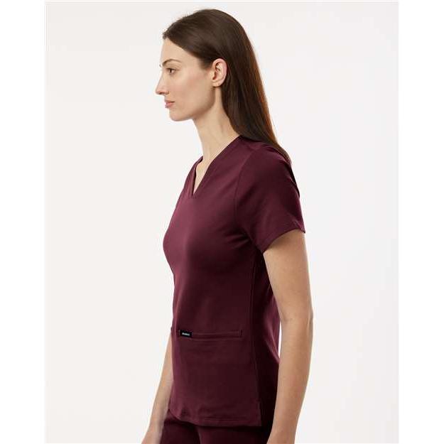 no-logo Jaanuu Ladies Cesi Ultrasoft Scrub V-Neck Top-Thread Logic-Thread Logic