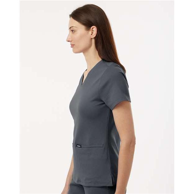 no-logo Jaanuu Ladies Cesi Ultrasoft Scrub V-Neck Top-Thread Logic-Thread Logic