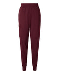 no-logo Jaanuu Ladies Rubi Ultrasoft Scrub Joggers (SOLD BLANK)-Jaanuu-Burgundy-XS-Thread Logic