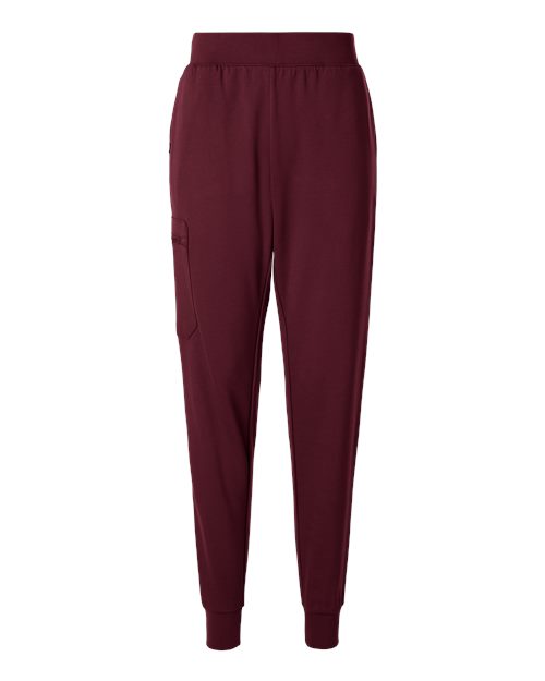 no-logo Jaanuu Ladies Rubi Ultrasoft Scrub Joggers (SOLD BLANK)-Jaanuu-Burgundy-XS-Thread Logic