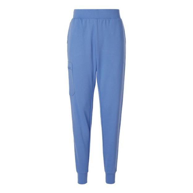 no-logo Jaanuu Ladies Rubi Ultrasoft Scrub Joggers (SOLD BLANK)-Jaanuu-Ceil Blue-XS-Thread Logic