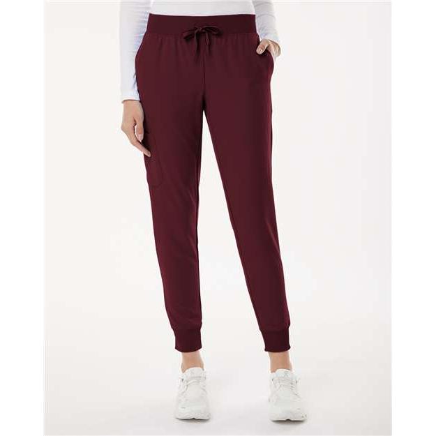 no-logo Jaanuu Ladies Silex Knit-Waist Scrub Joggers (SOLD BLANK)-Jaanuu-Thread Logic