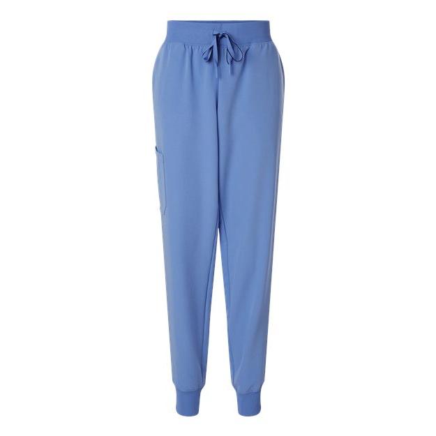 no-logo Jaanuu Ladies Silex Knit-Waist Scrub Joggers (SOLD BLANK)-Jaanuu-Ceil Blue-XSP-Thread Logic