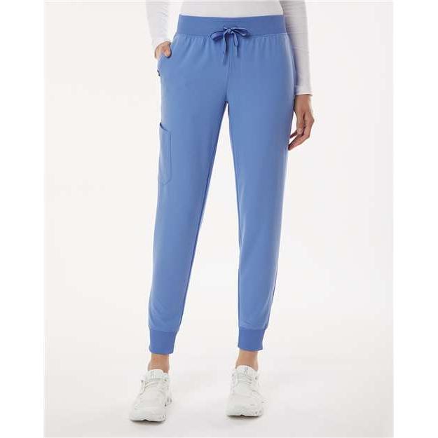 no-logo Jaanuu Ladies Silex Knit-Waist Scrub Joggers (SOLD BLANK)-Jaanuu-Thread Logic