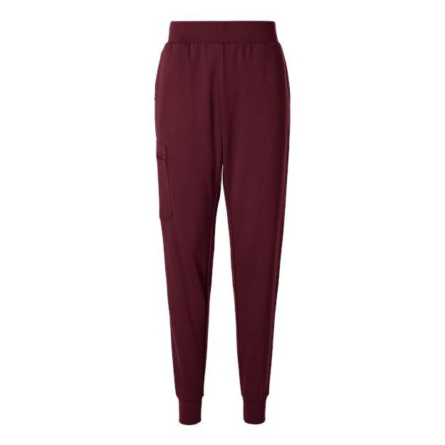 no-logo Jaanuu Ladies Rubi Ultrasoft Scrub Joggers (SOLD BLANK)-Jaanuu-Burgundy-XSP-Thread Logic