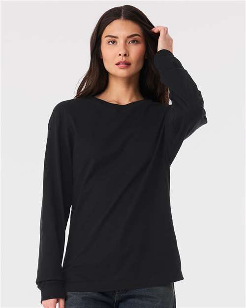 no-logo Bella+Canvas 6 oz. Heavyweight Long Sleeve Tee-Thread Logic-Thread Logic