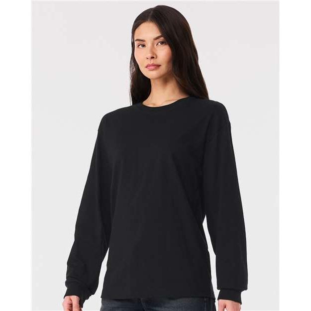 no-logo Bella+Canvas 6 oz. Heavyweight Long Sleeve Tee-Thread Logic-Thread Logic