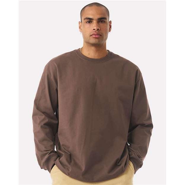 no-logo Bella+Canvas Unisex 7.5 oz Heavyweight Long Sleeve Tee-Bella&Canvas-Thread Logic