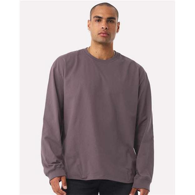 no-logo Bella+Canvas Unisex 7.5 oz Heavyweight Long Sleeve Tee-Bella&Canvas-Thread Logic