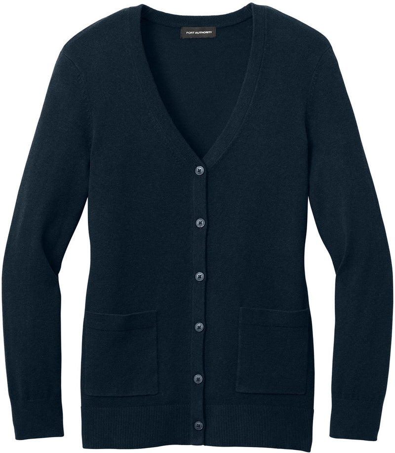 Port Authority Ladies Easy Care Button-Up Cardigan Sweater