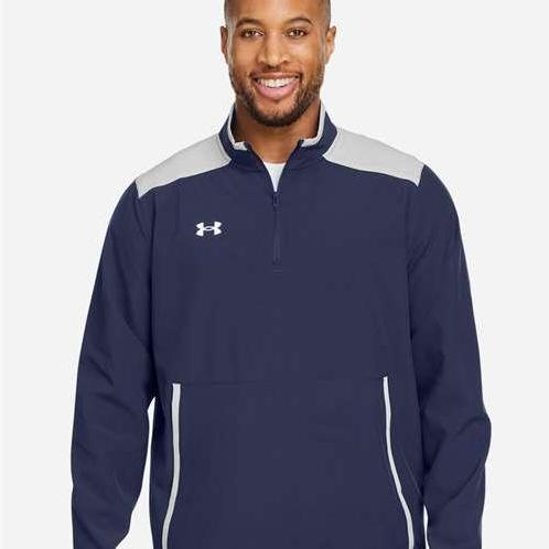 no-logo Under Armour Motivate 3.0 Quarter-Zip Pullover-Under Armour-Thread Logic