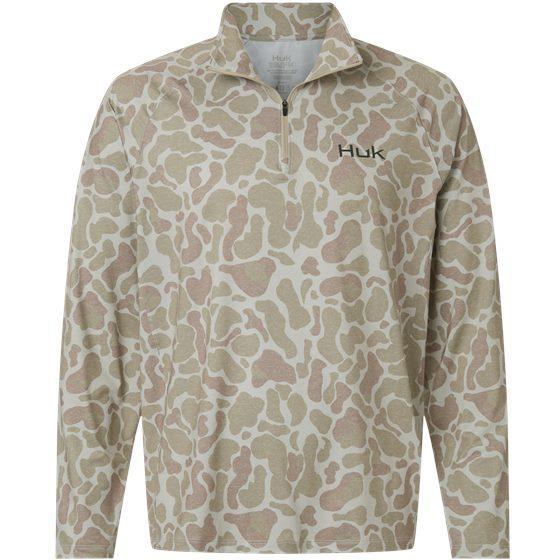 HUK Airweight KC Printed Quarter-Zip Pullover