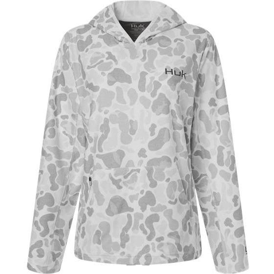 HUK Ladies Coldfront+ KC Print Hooded Sweatshirt