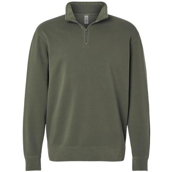 Independent Trading Co. Unisex Pigment-Dyed Quarter-Zip Pullover