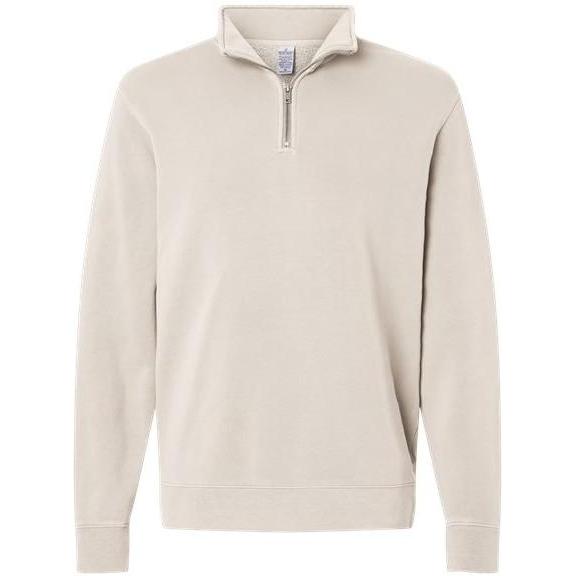 Independent Trading Co. Unisex Pigment-Dyed Quarter-Zip Pullover