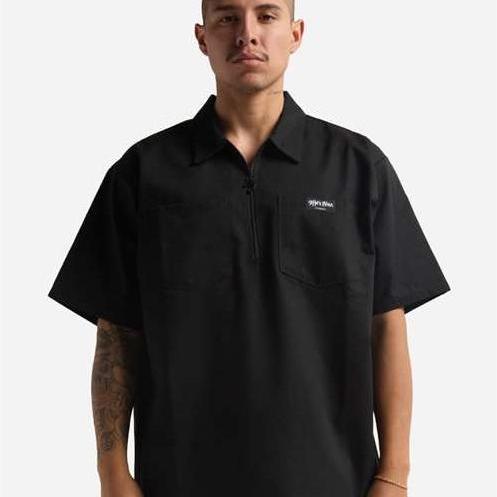 Shaka Wear Ladies rk Heavyweight Quarter-Zip Short Sleeve Shirt