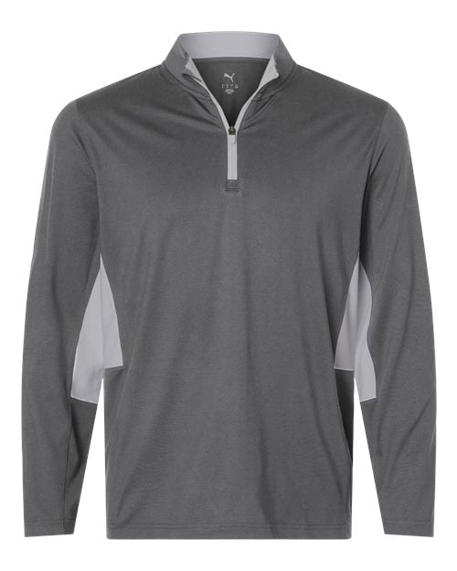 logo-left Puma Golf Pure 2.0 Quarter-Zip-Puma-Slate Sky/ Ash Grey-S-Thread Logic