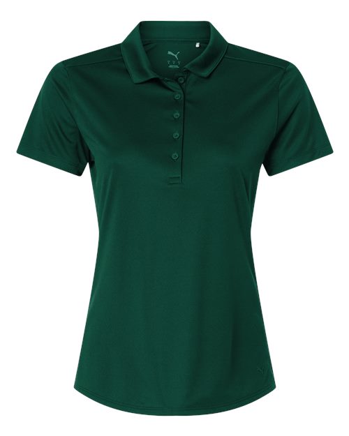 logo-left Puma Golf Womens Pure 2.0 Polo-Puma-Dark Myrtle-S-Thread Logic