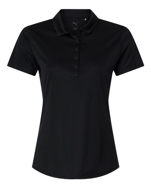 logo-left Puma Golf Womens Pure 2.0 Polo-Puma-Puma Black-S-Thread Logic