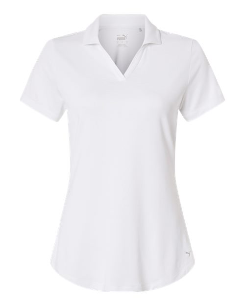 logo-left Puma Golf WoIcon Polo 2.0-Puma-White Glow-S-Thread Logic